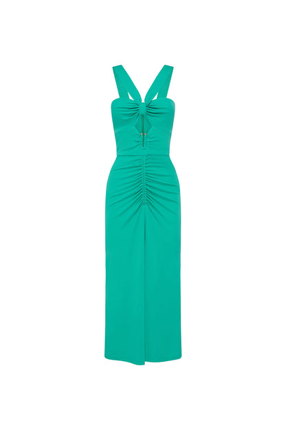 Riccardo Midi Dress Turquoise