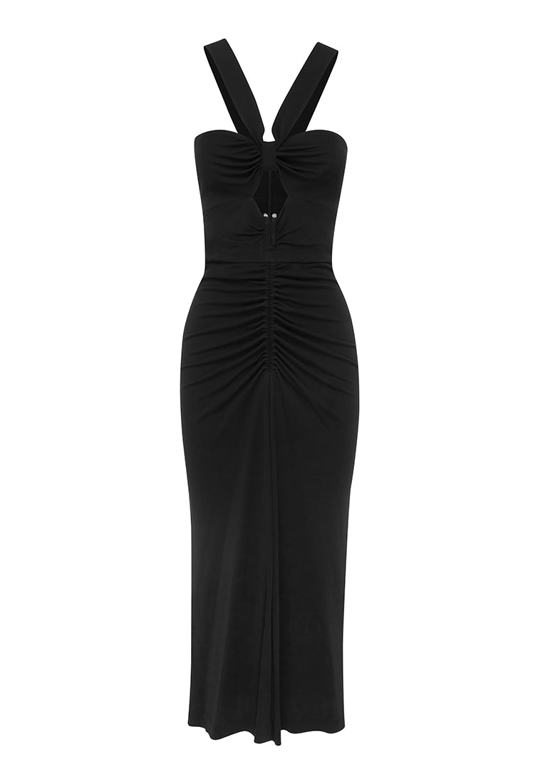 Riccardo Midi Dress Black