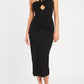 Riccardo Midi Dress Black