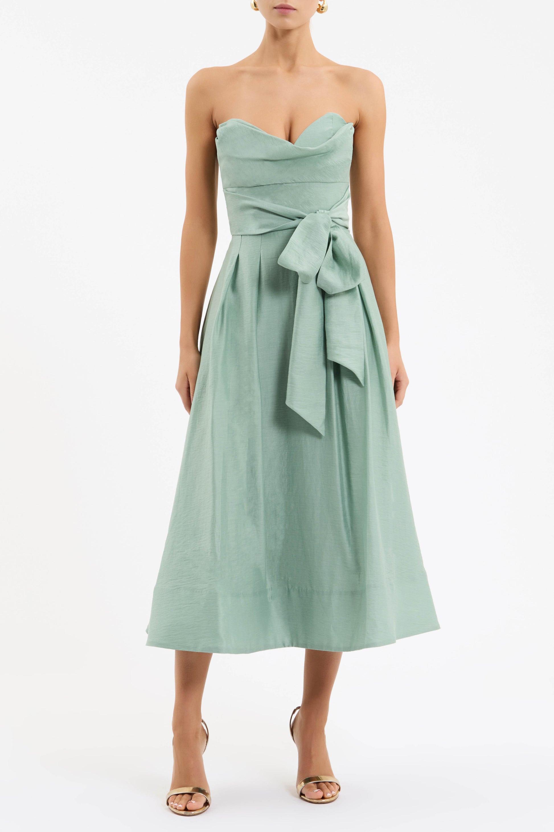 Serenity Strapless Midi Dress Rebecca Vallance Serenity Strapless Midi Dress Rebecca Vallance