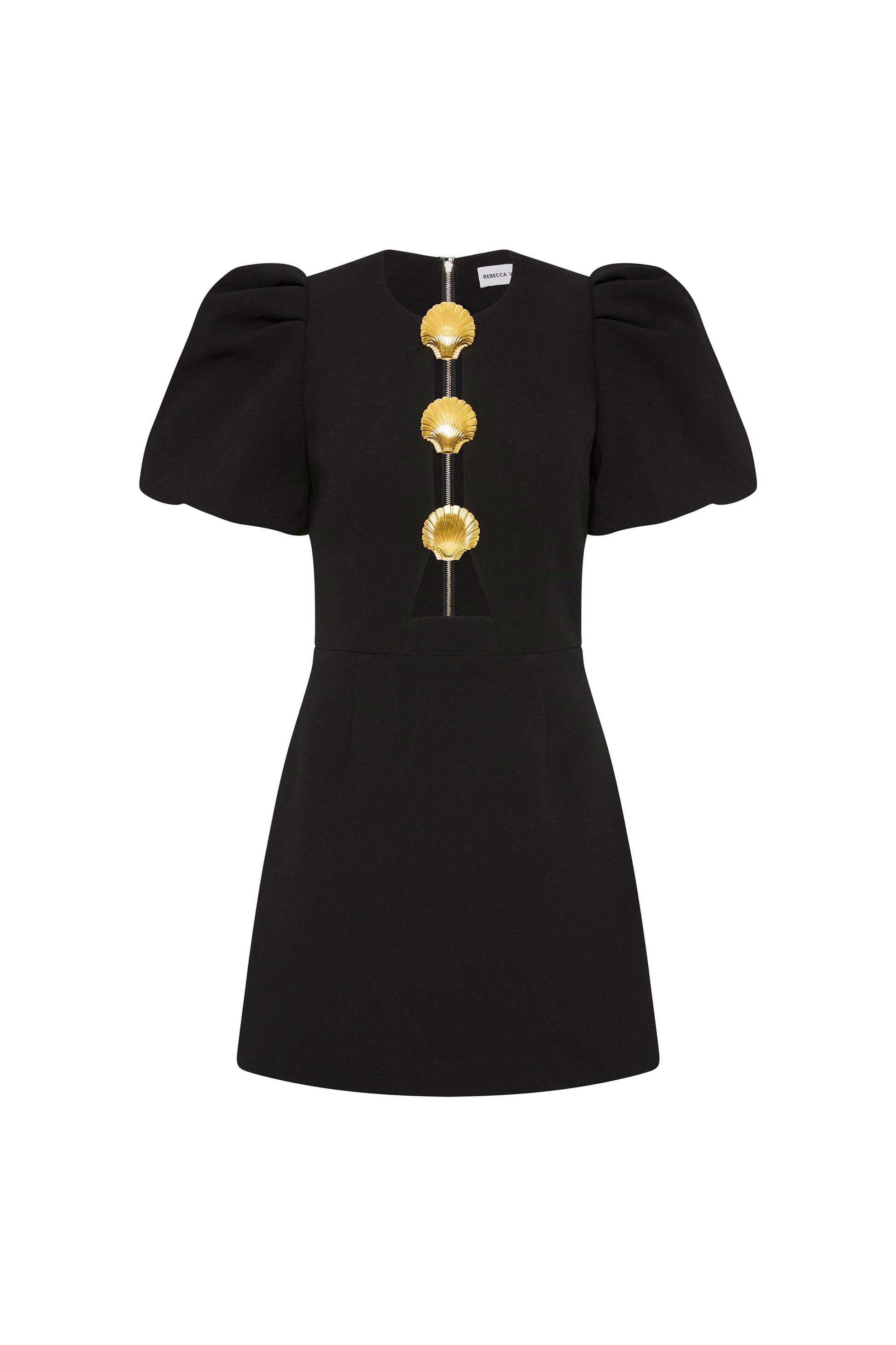 Sirene Puff Sleeve Mini Dress Black Rebecca Vallance Sirene Puff Sleeve Mini Dress Black Rebecca Vallance