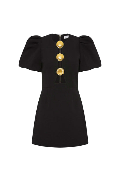 Sirene Puff Sleeve Mini Dress Black Rebecca Vallance Sirene Puff Sleeve Mini Dress Black Rebecca Vallance