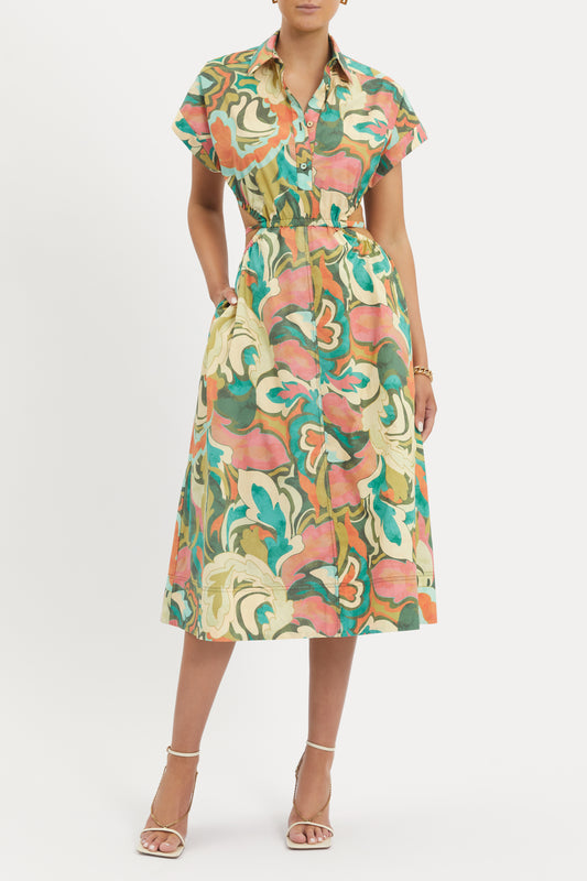 Suspicious Minds Cut Out Midi Dress