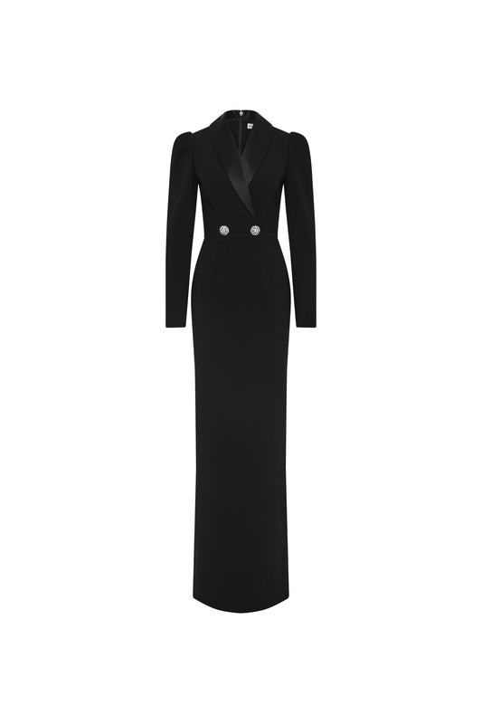 rebecca vallance long sleeve dress Rebecca Vallance Mischa Long Sleeve Maxi Dress