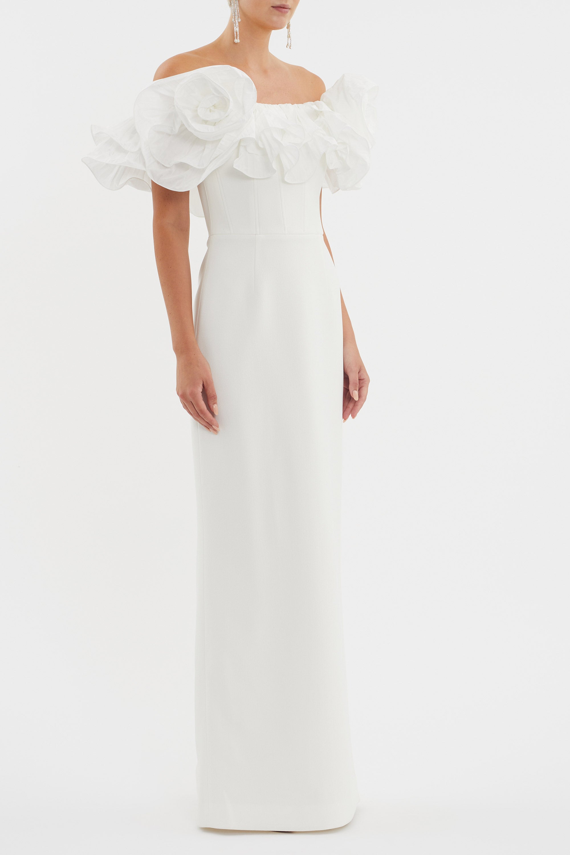 Rebecca Vallance Tessa Off Shoulder Gown