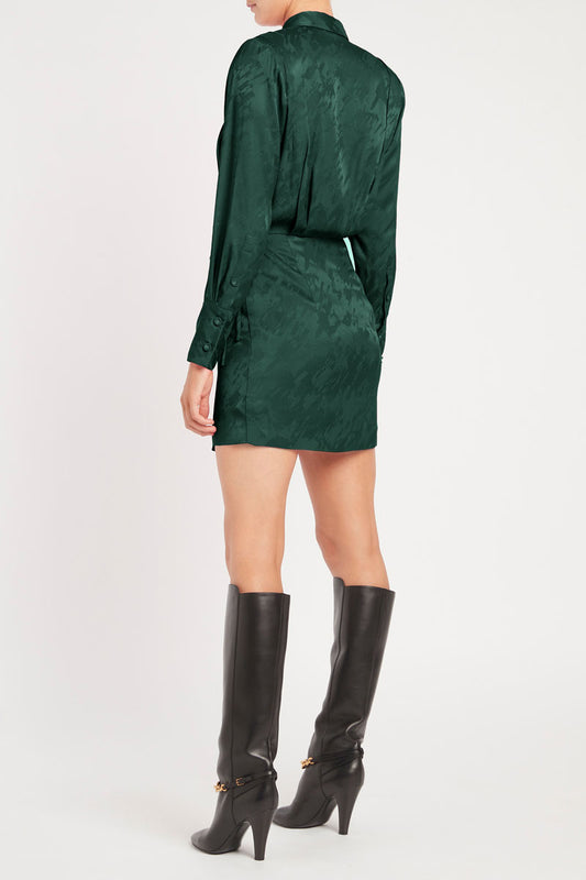 Theresa Shirt Dress Bottle Green