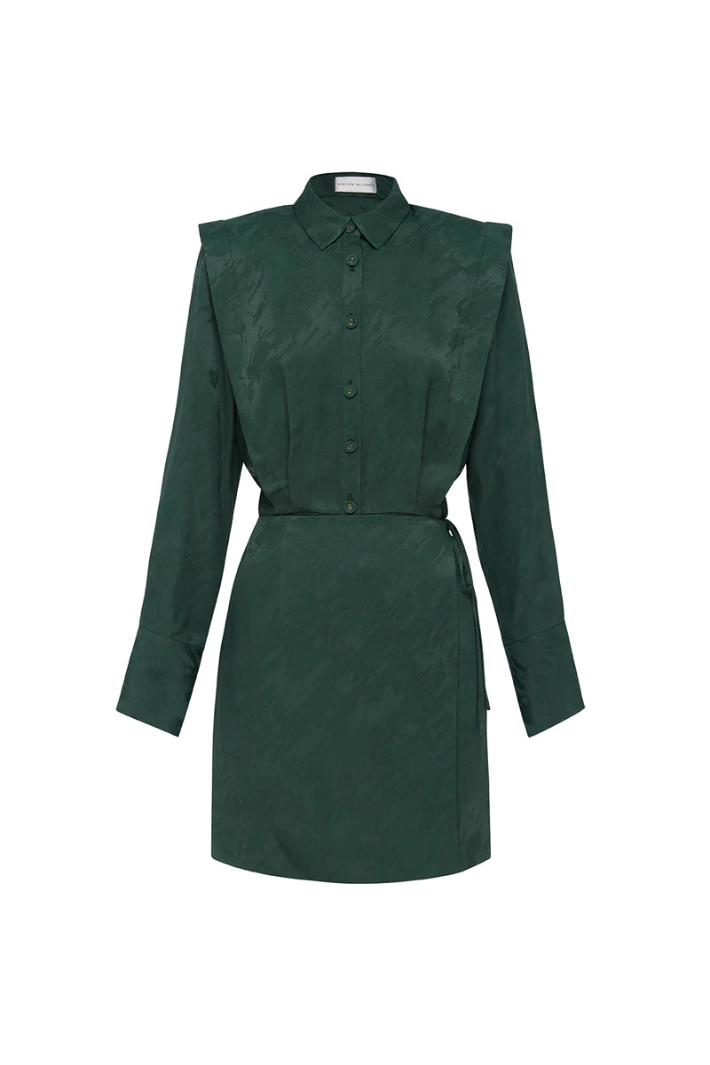 Theresa Shirt Dress Bottle Green