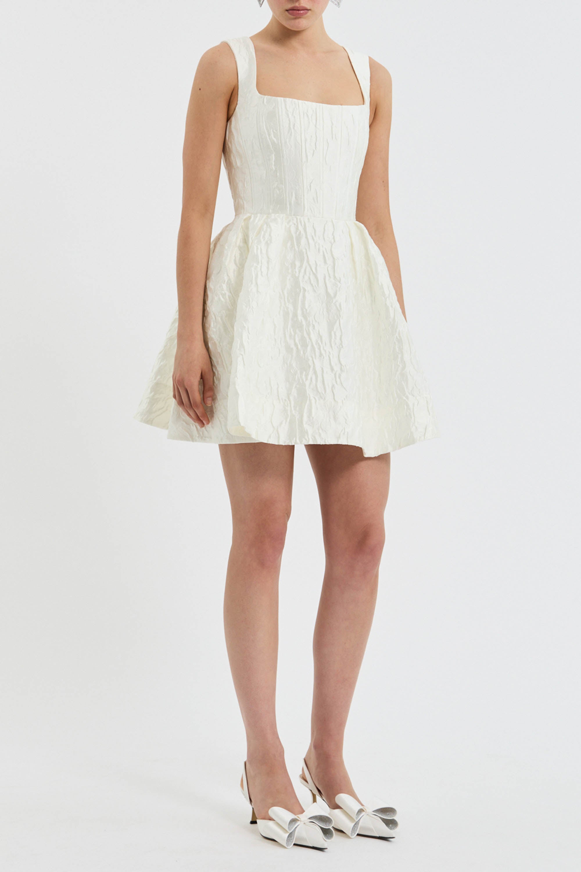 ワンピース andmary rebecca mini dress beige andmaryアンドマリー❤︎Rebecca mini dress ANDMARY】Rebecca