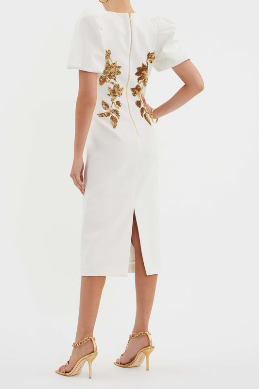 Versailles Midi Dress Ivory