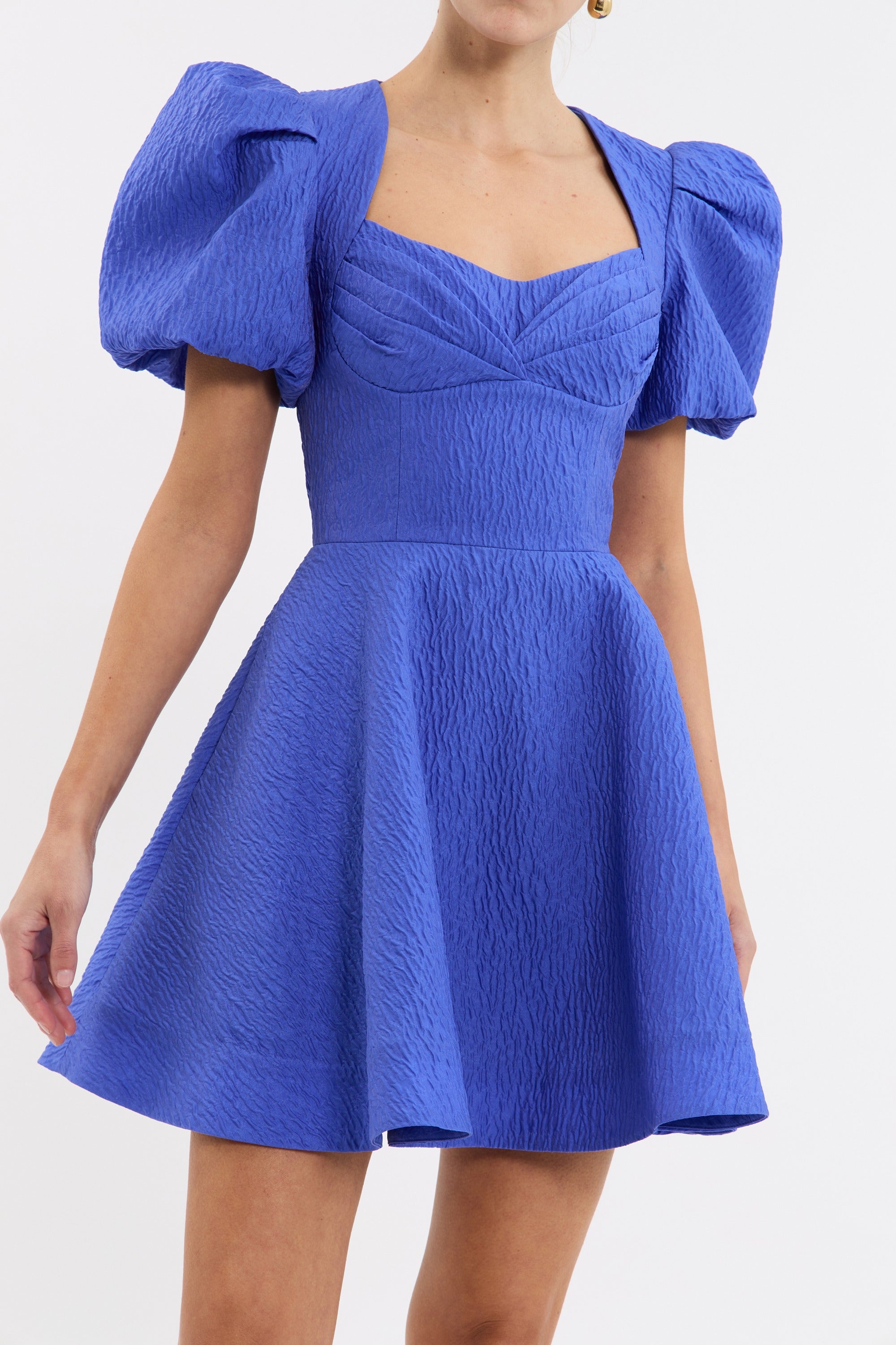 Viola Puff Sleeve Mini Dress – Rebecca Vallance