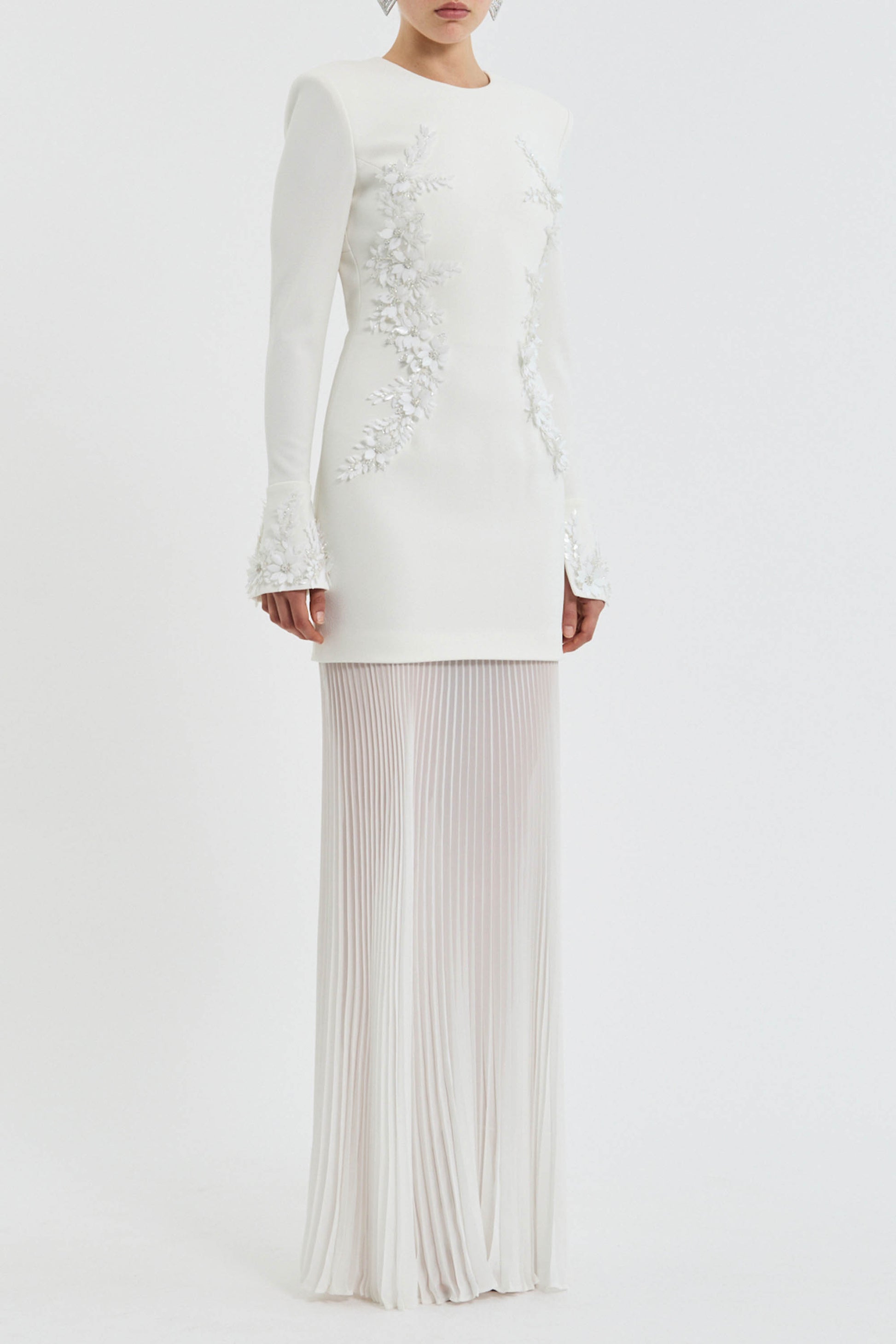 rebecca vallance le saint lace dress Le Saint Mini Dress in Ivory by Rebecca Vallance for Rent