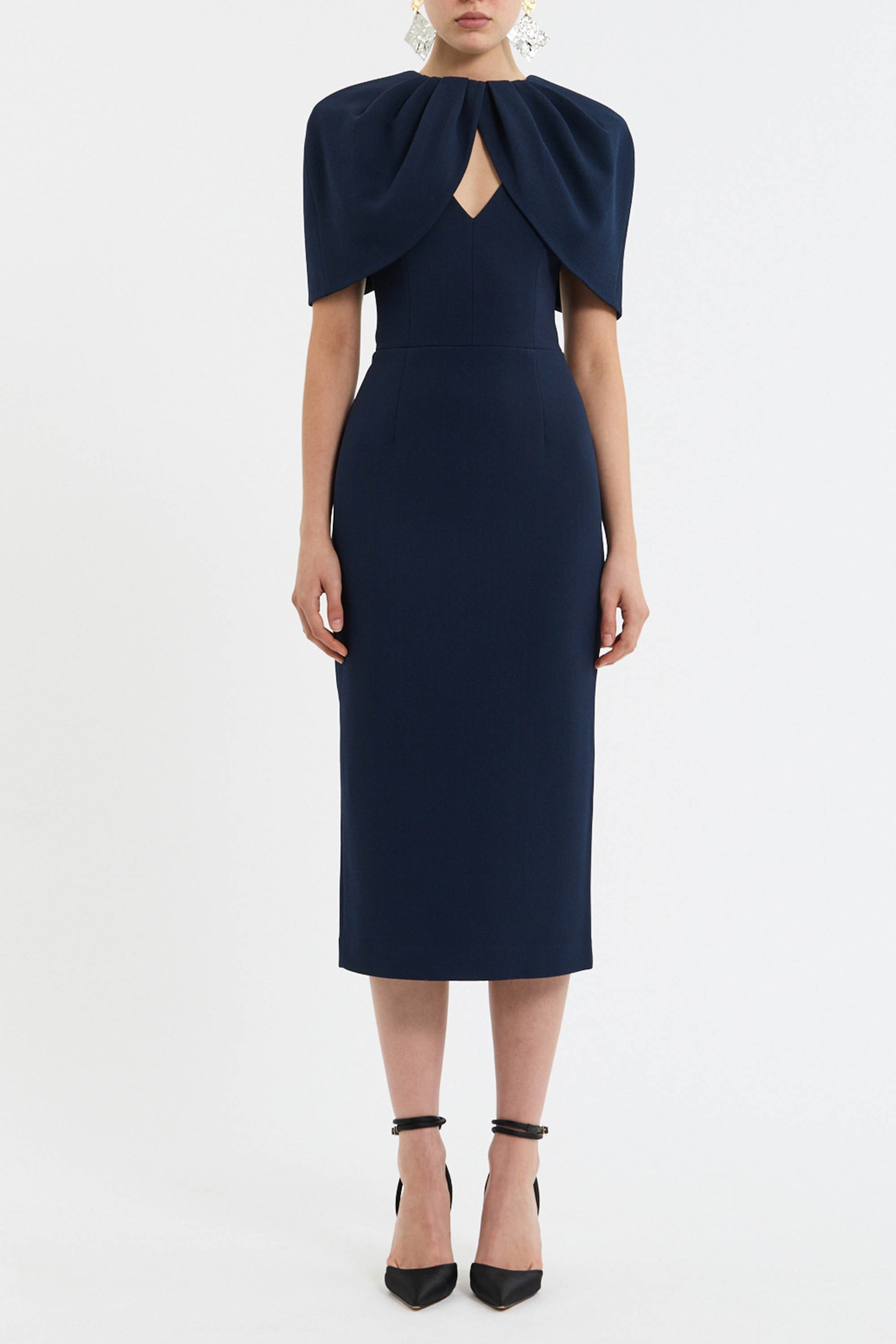 rebecca vallance havana midi dress Rebecca Vallance Havana Midi Dress in Black