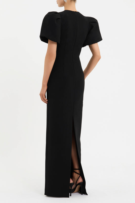 ZEPHYR+PUFF+SLEEVE+GOWN_2504-1420_BLK_BACK_1